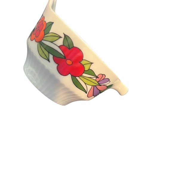 Kaiser MCM 1970s Modern Floral Creamer Unique Form - Picture 10 of 11
